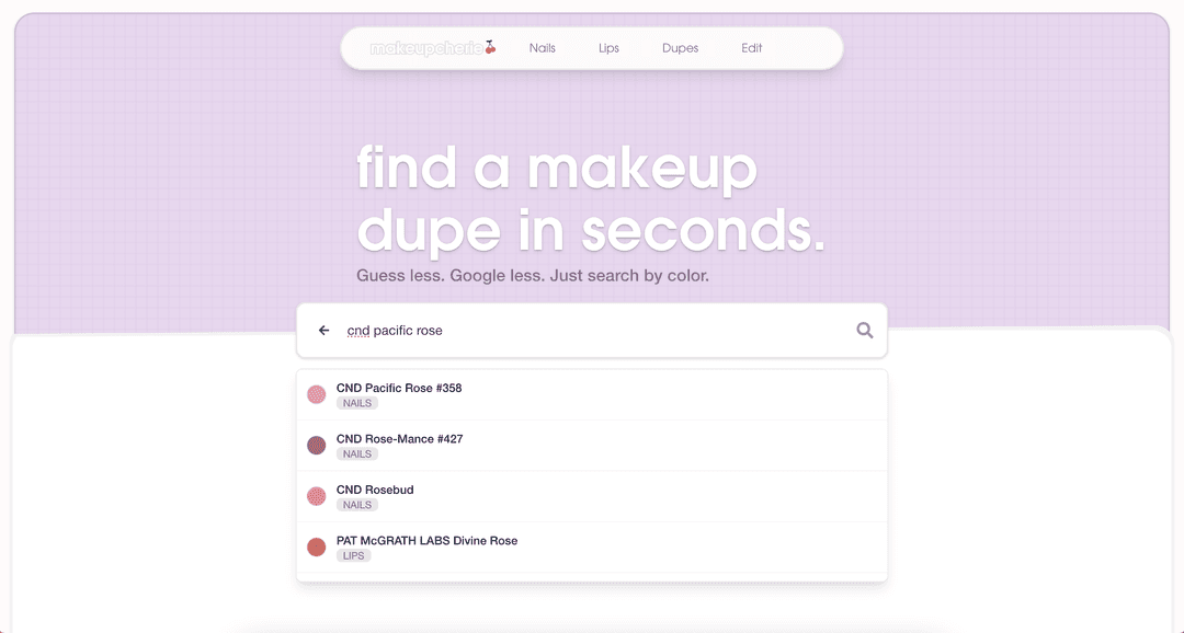 Enter a Nail Polish Name